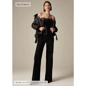 J.Crew Tall denim trouser in 1996 semi-stretch Black Jeans